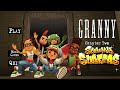 Granny Is Subway Surfers And Grandpa Is Subway Surfers Jake Granny Chapter Two Subway Surfers
