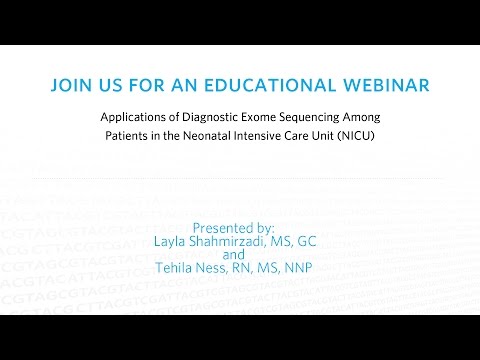 Ambry Genetics: Webinar -  Applications of Diagnostic Exome Sequencing