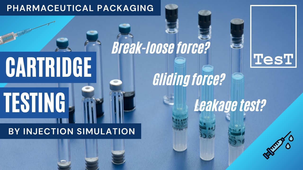 Testing medical cartridges (glide force, break-loose force, leakage)