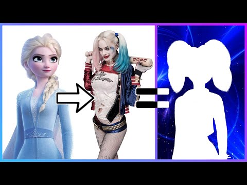 Disney Frozen : Elsa transformation into Harley Quinn - Disney Princesses