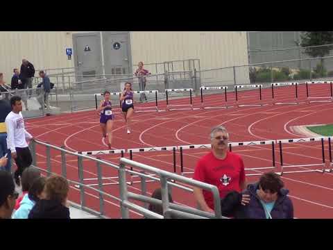 2018 Amador Valley Granada Dual Girls 300m Hurdles Heat #2