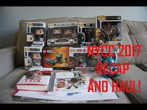 New York Comic Con (NYCC) 2017 - Recap and Haul!!! Shirts, prints, funkos. OH MY!