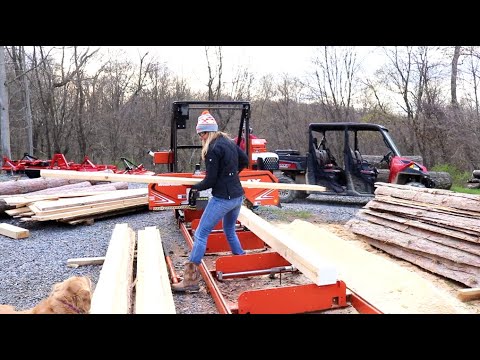 #751 Sawing Dimensional Lumber on The Woodmizer Sawmill