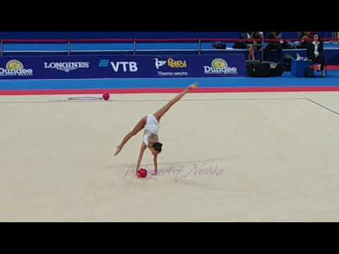 Yeva Meleshchuk (UKR) ball - 2018 worlds Sofia qualifs