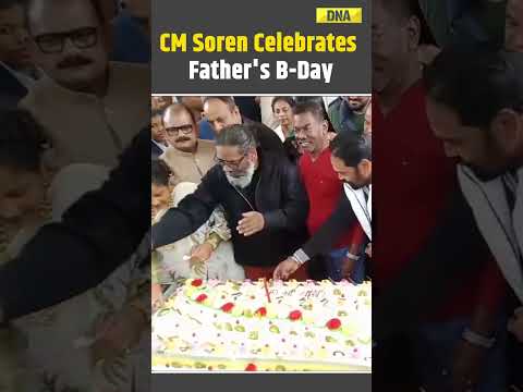 Former Jharkhand CM Shibu Soren Turns 81, Celebrates Birthday With Son, Daughter-In-Law, JMM Workers