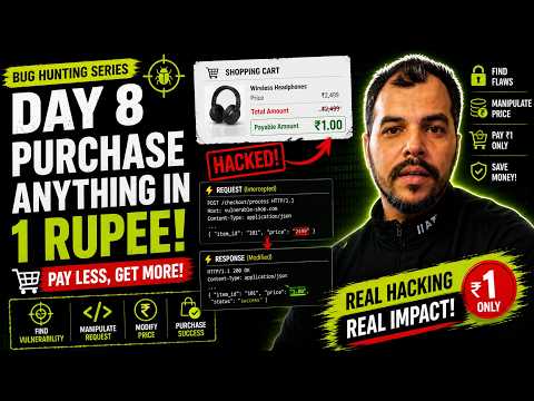Day 8: Buy Anything for ₹1? Burp Suite Comparer Explained | Bug Hunting Full Course