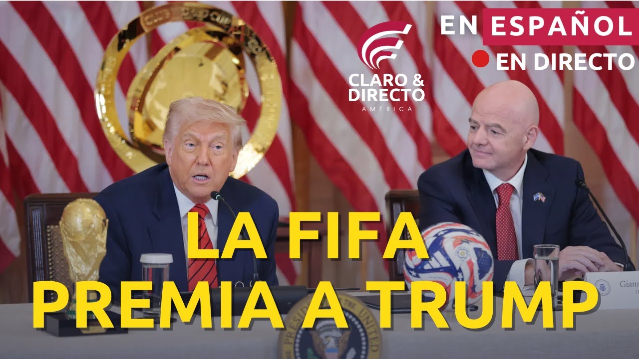 EN ESPAÑOL:TRUMP PARTICIPA EN SORTEO DE LA FIFA Y RECIBE PREMIO MUNDIAL DE LA PAZ