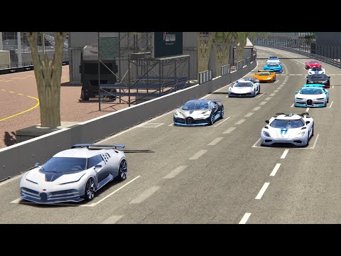 Bugatti Supercars vs Koenigsegg Supercars - Monaco