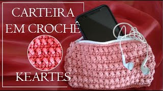 Carteira em CROCHÊ com ZÍPER Delicada e FOFINHA com Fio AMIGURUMI - Super Fácil | Passo a Passo