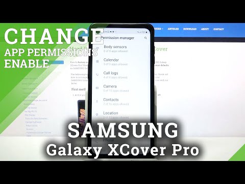 How to Operate Applications Permissions in Samsung Galaxy XCover Pro – Access Permission Manager