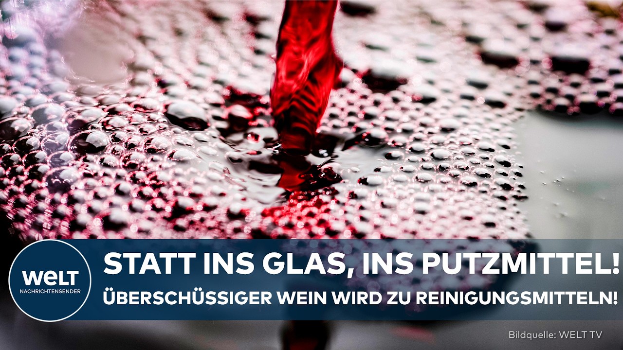 WEIN-KRISE: EU macht Ernst! Millionen Liter überschüssiger Wein werden zu Putzmitteln verarbeitet!