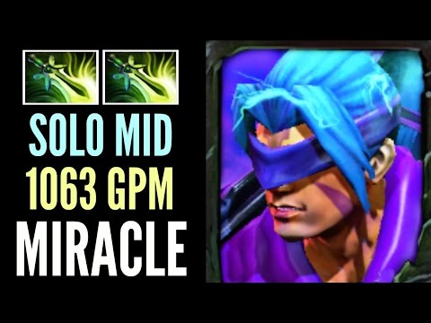 Miracle- Anti-Mage Mid vs Shadow Fiend 2x Butterfly 1063 GPM 9k MMR Pro Gameplay Dota 2