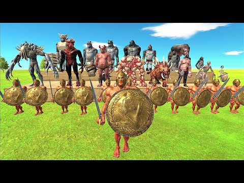 Achilles vs. Infernals, Mutant Primate Unit! - Animal Revolt Battle Simulator