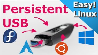 Create a Linux Persistent USB - Use Linux Anywhere with a Persistent Disk!! Easy Beginner Guide.