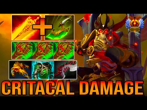 [ Wraith King ] UNREAL DAMAGE - CRAZY CRITICAL DAMAGE - EPIC TEAM FIGHT