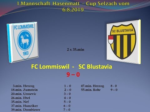 1.Mannschaft Hasenmatt - Cup Selzach FC Lommiswil - SC Blustavia