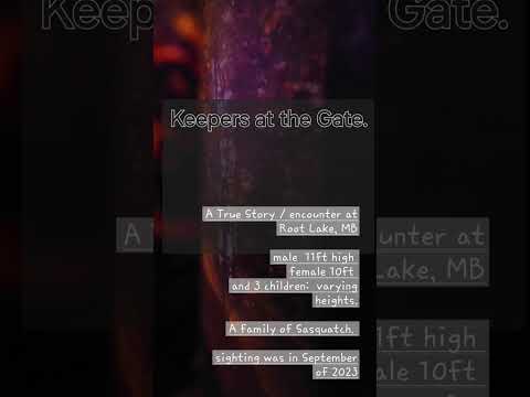 KEEPERS AT THE GATE. MB. SASQUATCH sighting in The Boreal Forest. Bigfoot. Root Lake LOGGING RD.