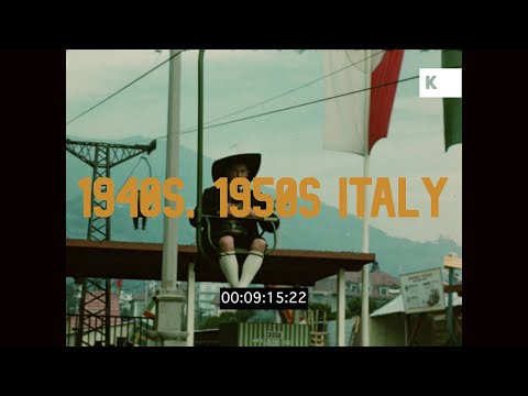 1940s, 1950s Italy, Fiera Di Bolzano Chairlift
