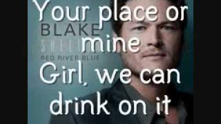 Blake Shelton - Drink On It [Lyrics On Screen]
