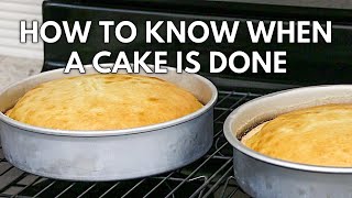 How to Know When a Cake is Done Baking