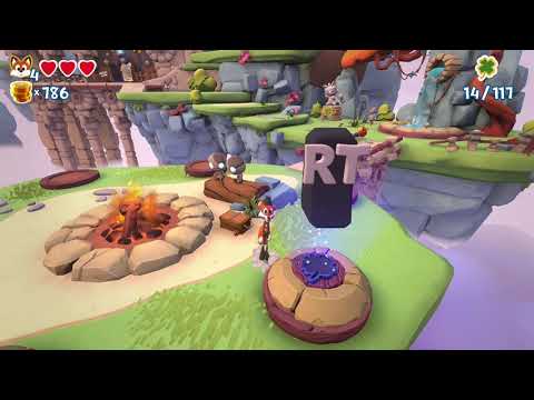 Super Lucky's Tale Walkthrough World 1 - Mini- Games - 6 Sliding Block Puzzles