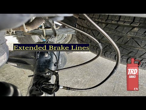 Toyota Tacoma | Front and Rear extended brake line Install | (2017 Tacoma)
