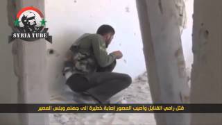 SYRIA FSA MERCENARY blows himself to hell