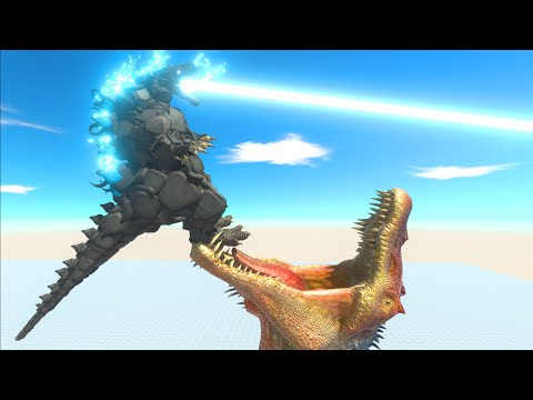 Dinosaur Head Eats Workshop Units| Animal Revolt Battle Simulator