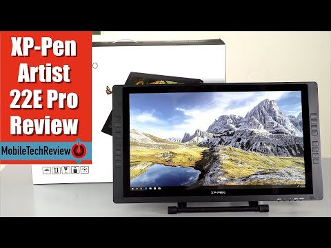 XP Pen Artist 22E Pro Pen Monitor Display Review Video