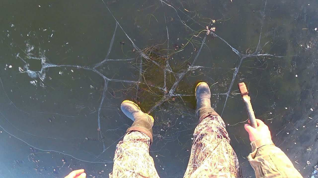 Как я вышел на лёд, ловил рыбу и охотился. Рыбалка и охота. Ждали зиму? Нате.