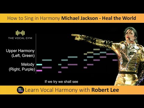How to Sing in Harmony Michael Jackson - Heal the World 🎵 Lower Harmony 🎤 Online Vocal Coaching