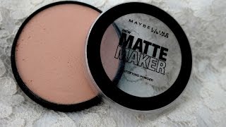Maybelline Matte Maker Mattifying Powder Review
