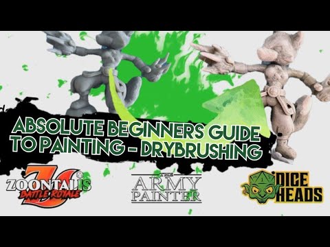 Absolute Beginner's Guide to Painting - Dry Brushing -  Zoontalis - Slap Chop prep for Speed Paints