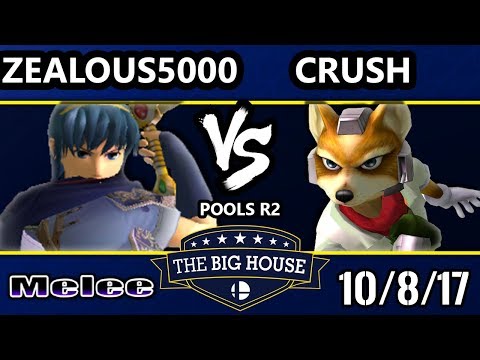 TBH7 Melee - Zealous5000 (Marth) Vs. EGTV | Crush (Fox) SSBM R2 Pools