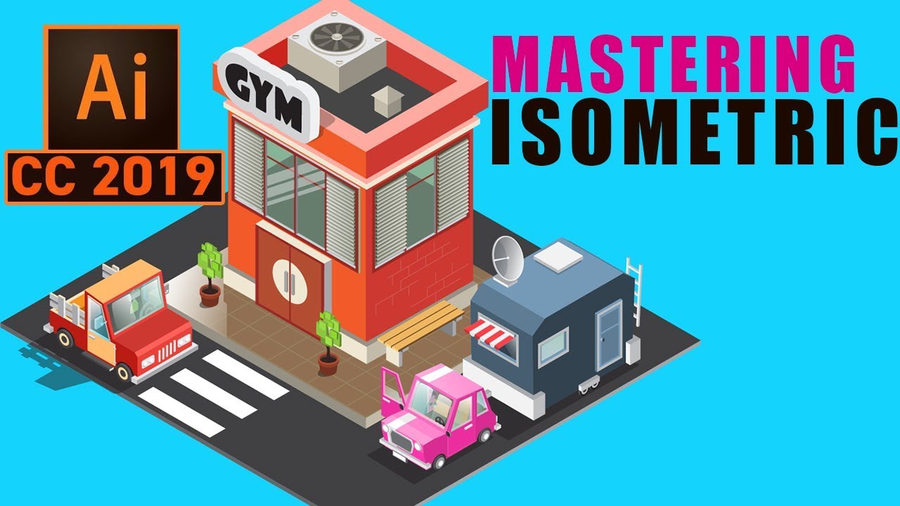 Adobe illustrator cc 2019 isometric tutorial isometric grid Designs #GSFXMentor #gsfxmentor