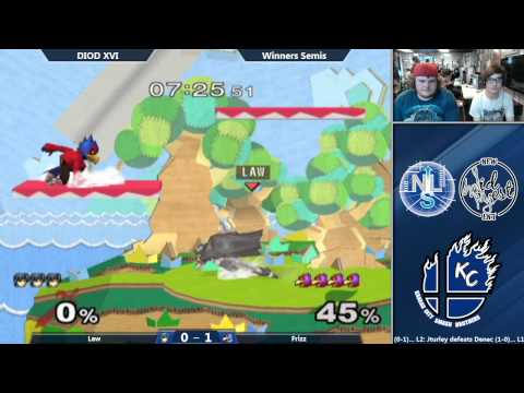 DIOD XVI Melee Singles Winners Semis: Law (Fox, Marth) Vs. Frizz (Falcon, Falco)