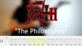 Death - The Philosopher Cover (Tabs on Screen)