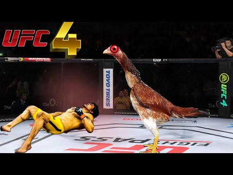 Bruce Lee vs Mutant Rooster ( EA Sports UFC 4 ) wwe mma