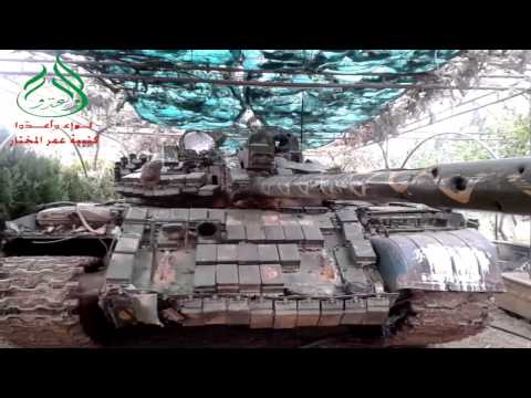 اغتنام كتيبة عمر المختار دبابة من قوات النظام في الغوطة الغربية في ريف دمشق