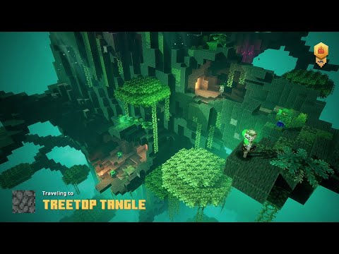 Minecraft Dungeons - Treetop Tangle Mission Full Level Walkthrough