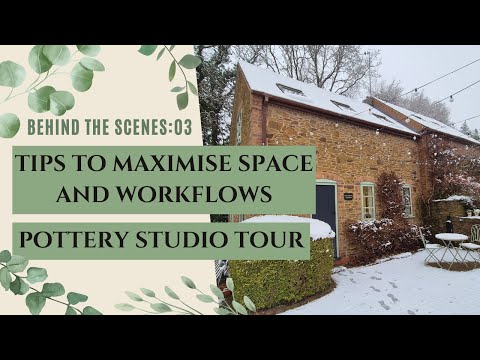 86. Behind the Scenes 03 : Sharing tips how I maximise space in my expanded Pottery Studio