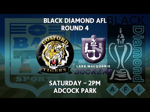 2018 BDAFL First Grade Round 4 - Gosford Tigers v Lake Macquarie Dockers