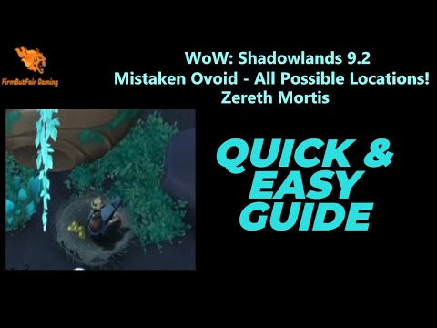 WoW: Shadowlands 9.2 - Mistaken Ovoid - All possible Zereth Mortis Locations! Coordinates and more!