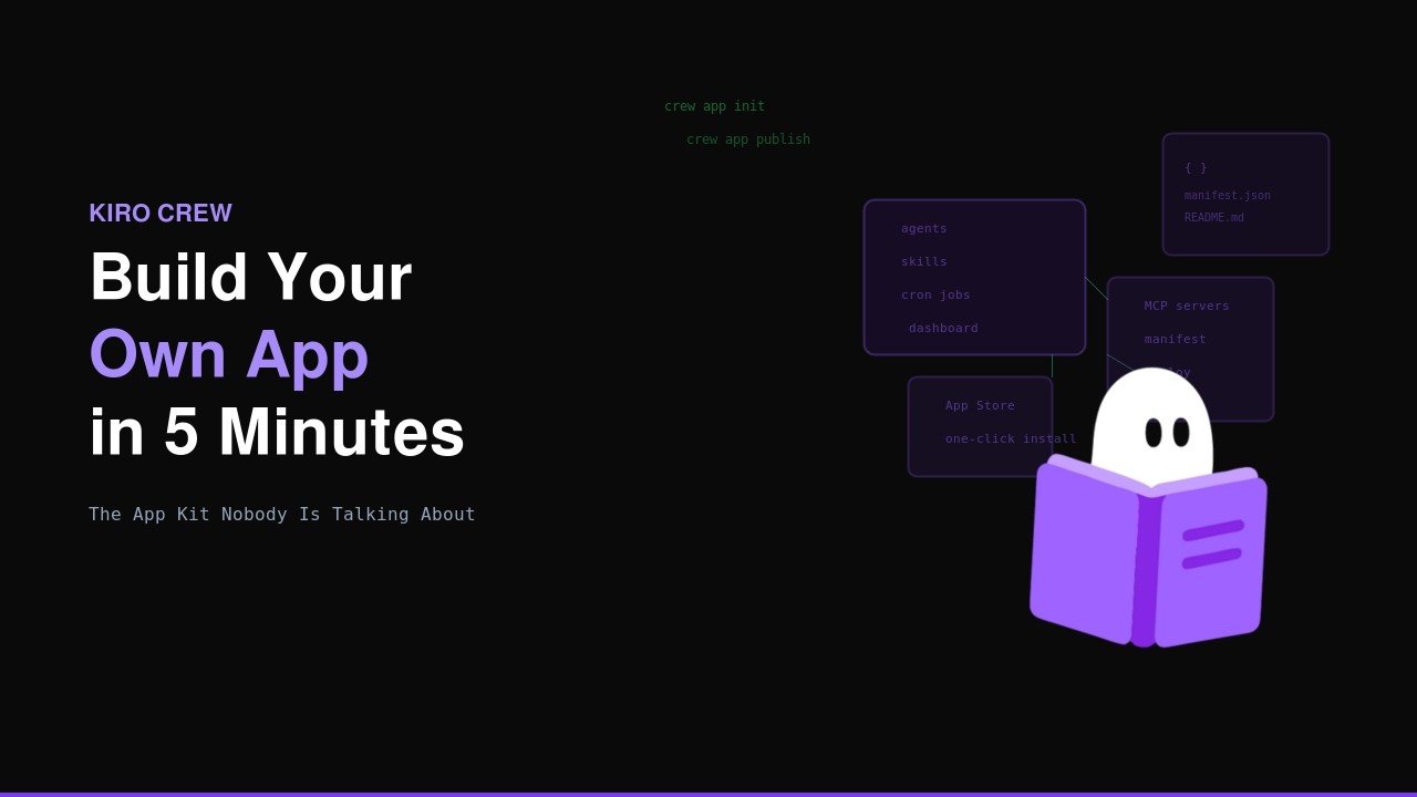 How I Built a Kiro Crew App in 5 Minutes - Full Tutorial With Code