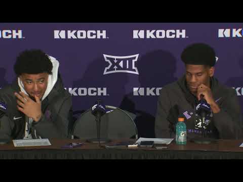 K-State Men's Basketball | PJ Haggerty, Taj Manning Postgame Press Conference (KU)