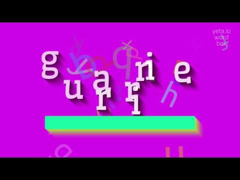 How to say "guarnieri"! (High Quality Voices)