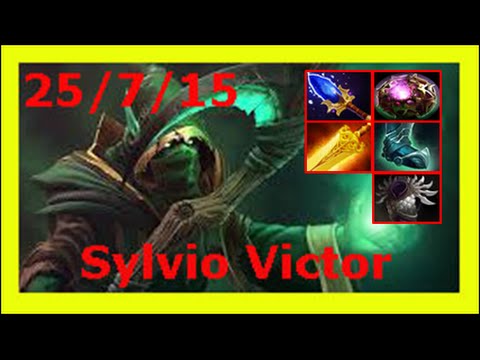 Dota 2 Brasil gameplay | Sylvio Victor plays Necrophos | 25/7/15 | hard game vol. 2