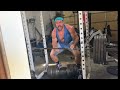 Elbow Snapping 350 Lbs Dumbbell Kroc Rows