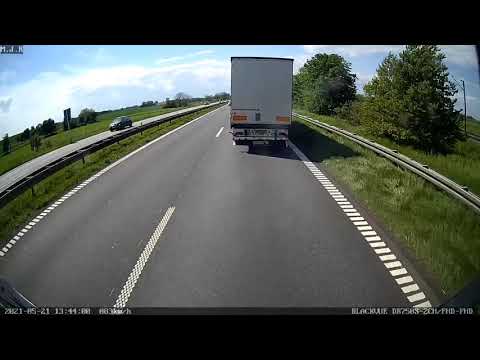 Dansk politi leger på MC E20 nær Korsør.