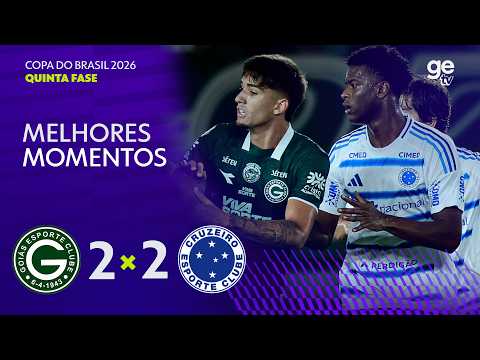 Gols e lances de Goiás x Cruzeiro